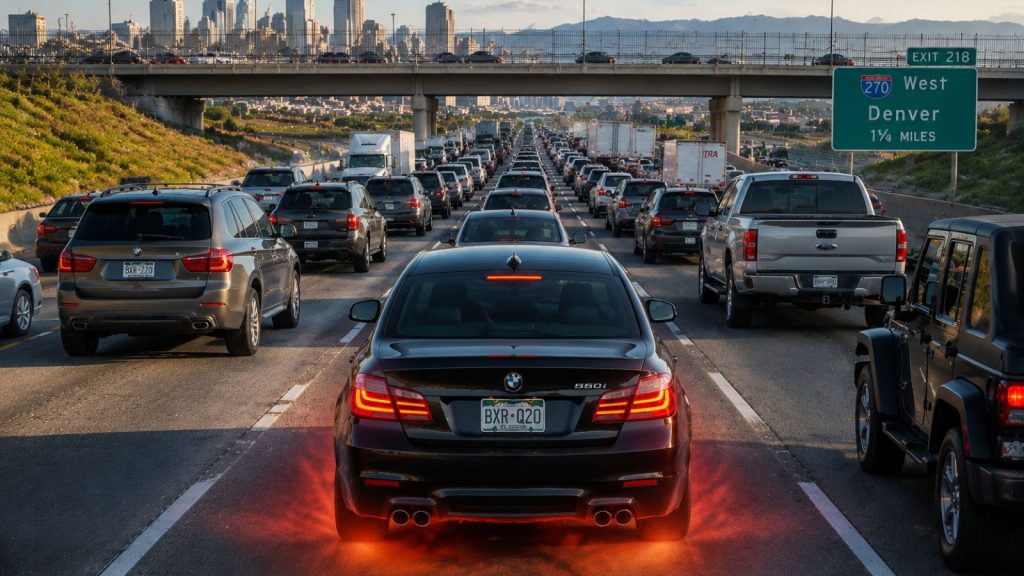 BMW transmission overheating in Denver I-270 stop-and-go traffic